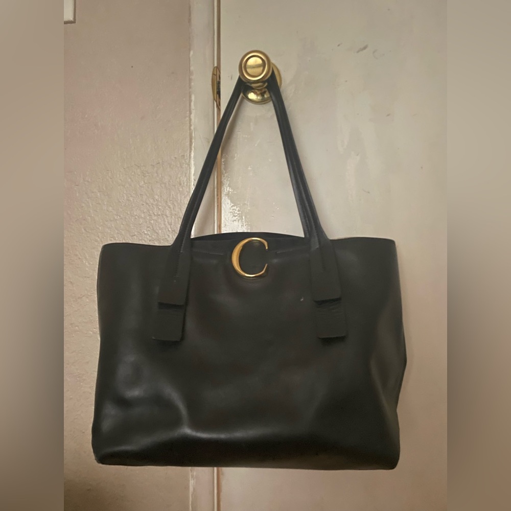 Chloe black canvas bag